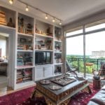 Living Room Bookshelves Integral Design Consultant Lorell Frysh of Buckhead, Atlanta, GA